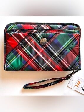 Lug Zeppelin 2 RFID Wristlet Wallet Tartan Plaid